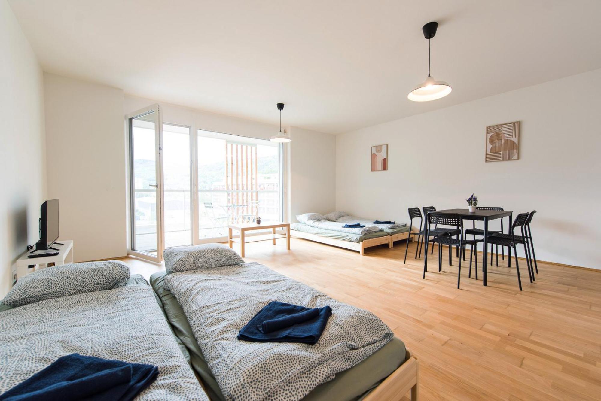 Muzeta Graz - Eco-Friendly Parkview Holiday Apartments In Graz'S Smart City المظهر الخارجي الصورة